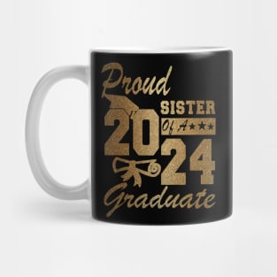 Tie Dye Proud sister of a 2024 Graduate Class of 2024 Senior Mug